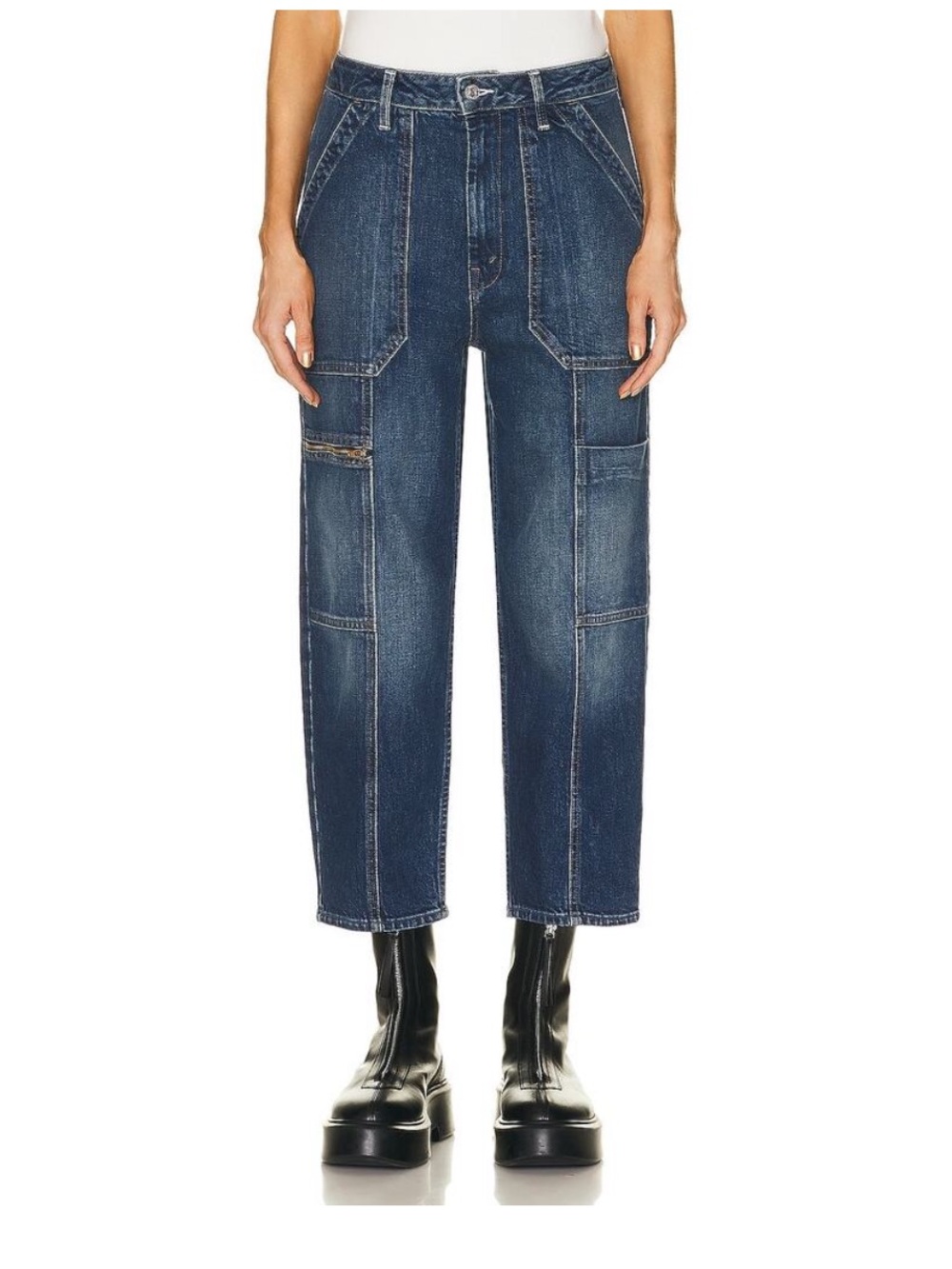 MOTHER Superior Private Zip Pocket Ankle in Mile High